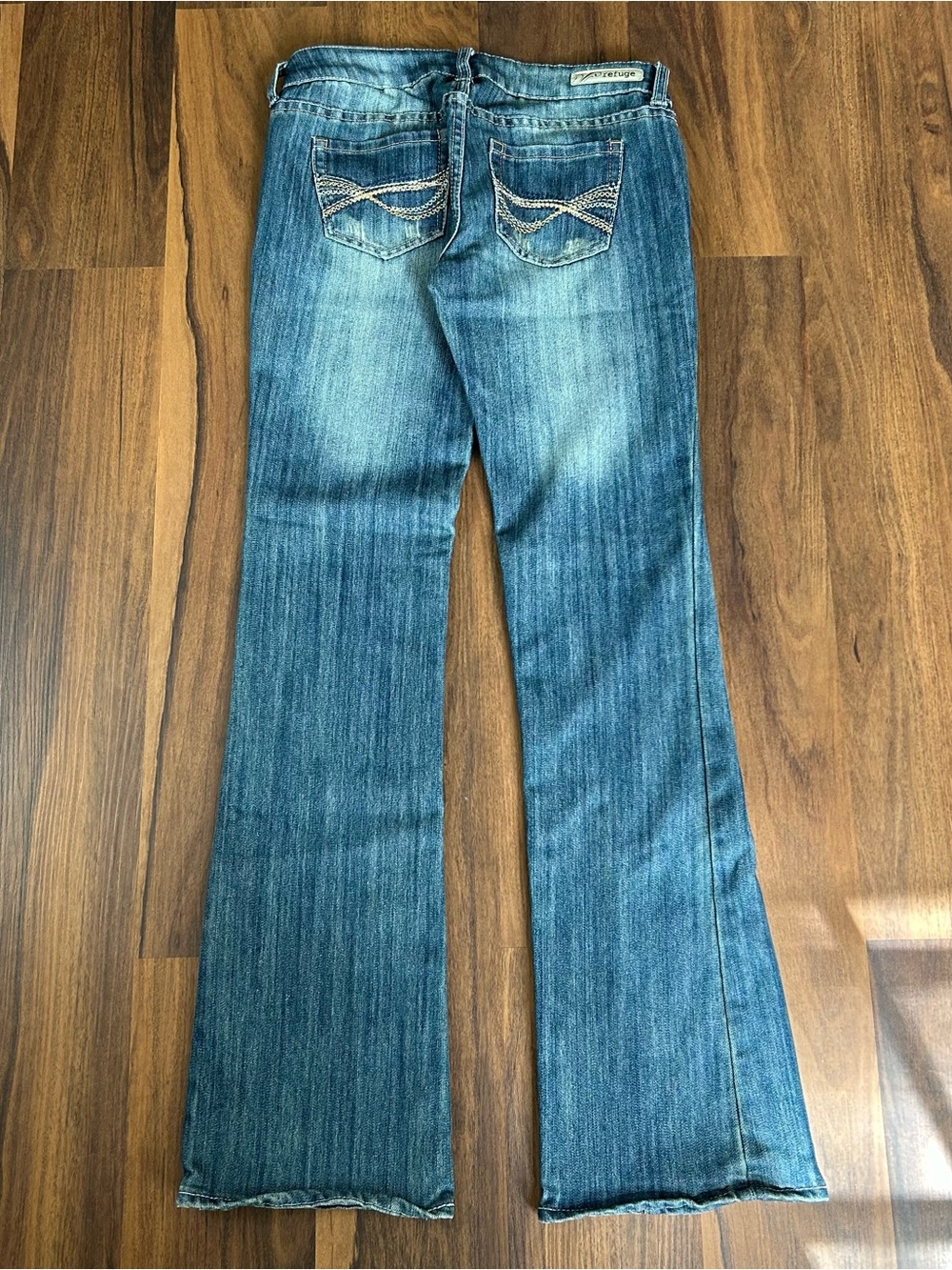 Y2K runway refugee Jeans with Embroidered Back Pockets